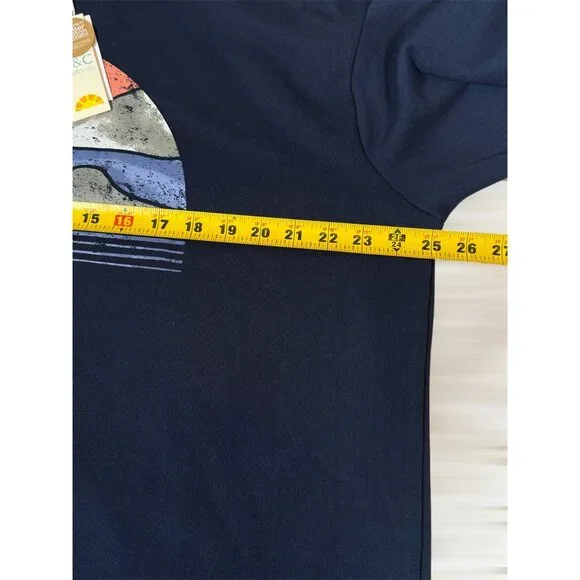 C&C California Women's 1X Navy Sweatshirt with Graphic Print - Picture 8 of 12